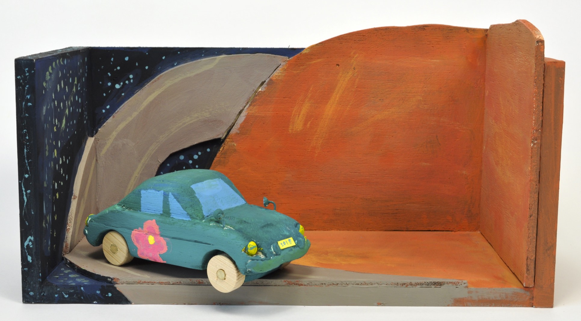 作品図録 - 「花柄ドアの車は地球以外の星を旅している」 - Mao.H