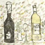 作品図録 - ワインの瓶とグラス - Konosuke.O