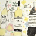 作品図録 - ワインの瓶とグラス - Mika.T