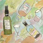 作品図録 - ワインの瓶とグラス - Nana.M
