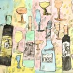 作品図録 - ワインの瓶とグラス - Kenta.M