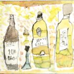 作品図録 - ワインの瓶とグラス - Takashi.I