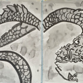 水墨画　Risa.U